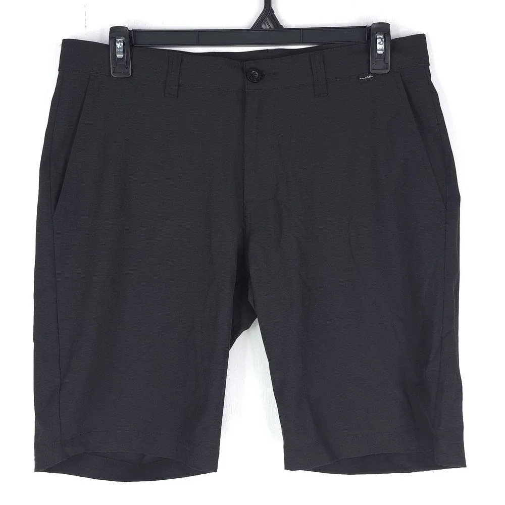 Travis Mathew Mens Sz 34 Beck Shorts Black Performance‎ Golf Lightweight Stretch
